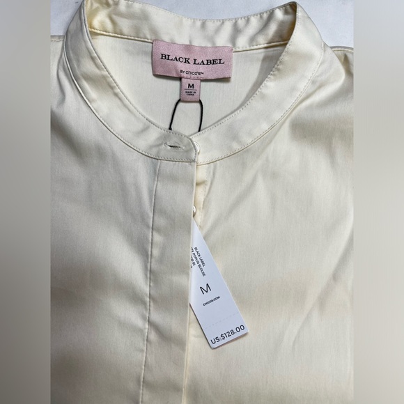 BLACK LABEL by CHICOS Cream drop shoulder button down size M. - Picture 10 of 12